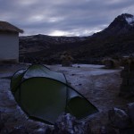 La tente au réveil