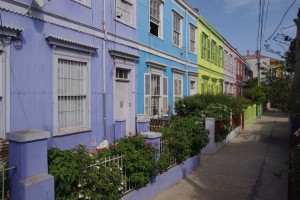 Maisons colorées à Valparaiso