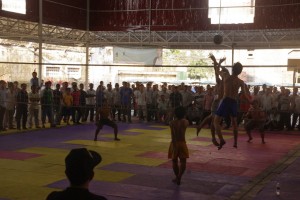 Séance de volley ball à Pnohm Penh