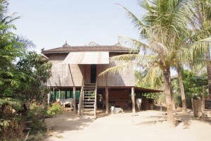 Maison en bord de Mékong