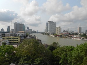 Vue sur le fleuve de Bangkok