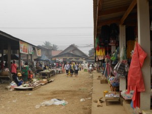 Sur les marchés du Laos
